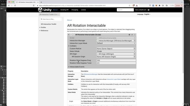 56 -Adding an AR Rotation Interactable