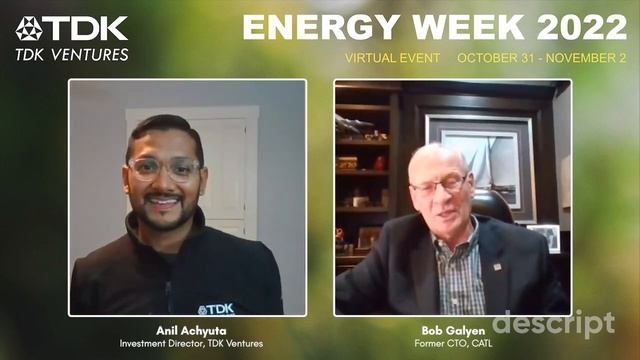 Energy Week 2022 - Fireside Chat with Bob Galyen