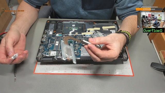 Стрим. Dell Vostro 3500, la-k034p нет звука, артефакты на матрице. Отказ от ремонта клиентом.