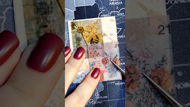 Мини-блокнот #asmr #scrapbooking #дневник #shorts