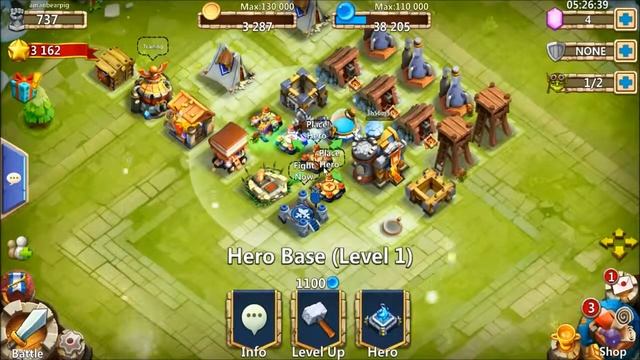 Castle Clash Testing Andy Emulator by Rolling On New Account 022015