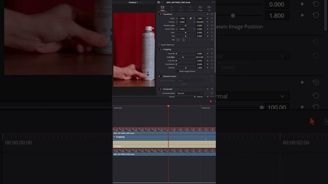 Как открыть текст движущимся объектом 1. #davinciresolve #tutorial #editing