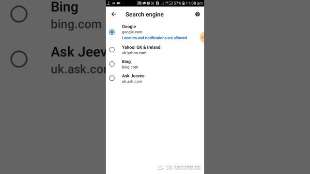 How to change the default search engine in Android #searchengine 

#Google #Bing #Yahoo