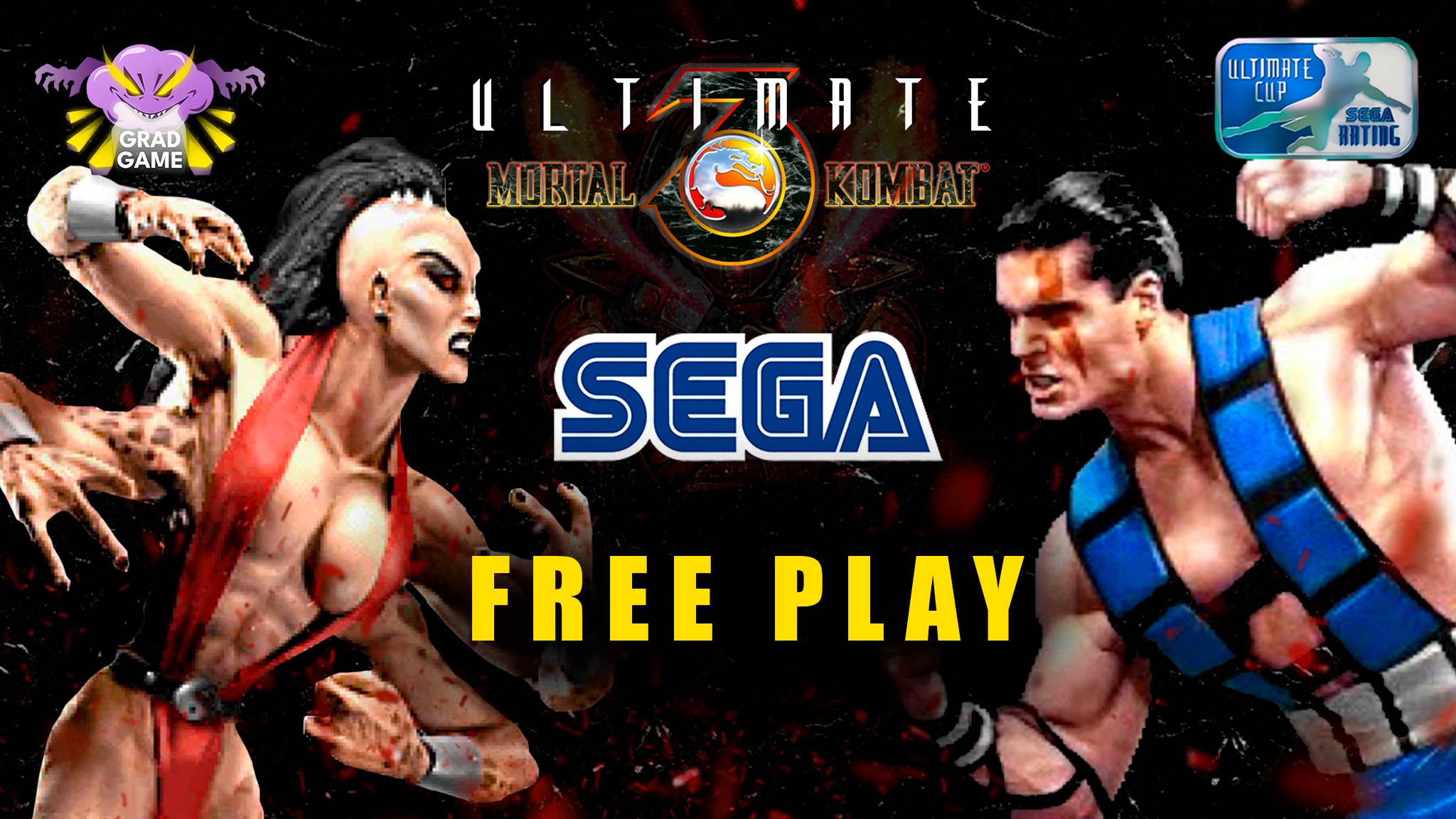 Mortal Kombat 3 Ultimate SEGA / Free play / Готовимся к лиге FighterNik'a