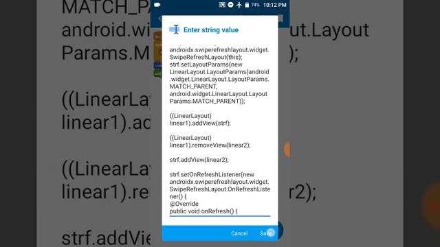 Swipe to refresh Listview in Sketchware