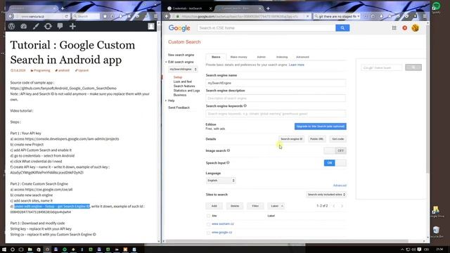 Tutorial : Google Custom Search in Android app - 2018