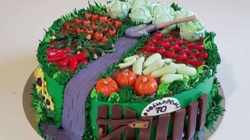 МК  Часть 1🍅🌶 Торт - Огород с Еленой Челомбитько 🥒🥔 @cakestudio.mk