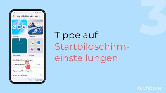 Startbildschirm-Raster ändern - Huawei [Android 10 - EMUI 12]