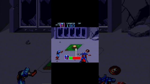 Босс 4 "Мрачный жнец с косой" Captain America and the Avengers (Sega Mega Drive / Genesis)