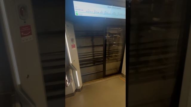Поезд без двери в Московском метро