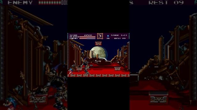 Босс 1 "Цербер (Адский пес)" Castlevania: Bloodlines (Sega Mega Drive / Genesis)