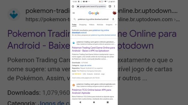 como instalar pokémon tcg online no Android link na descrição