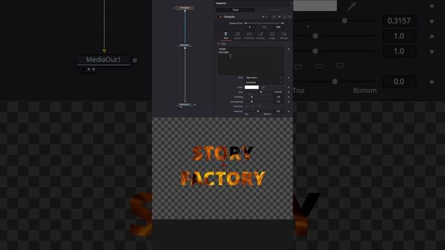 Как сделать огненный текст 1. #davinciresolve #tutorial #editing