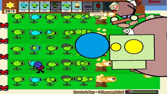 All Pea PvZ Paint Pack vs Dr. Zomboss Plants vs Zombies