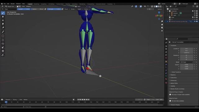 Blender 4.0+ ｜ Select Bones in Weight Paint Mode