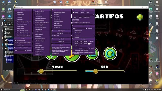 NEW MEGA HACK MENU FOR GD 2.2 (COMPLETELY FREE) With GD 2.200
