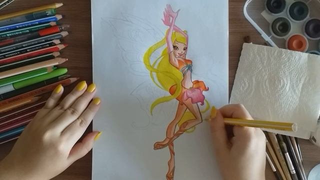 Stella Winx Club | Speed Drawing | Стелла Винкс