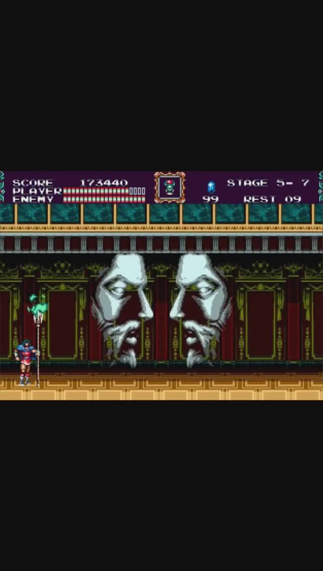 Босс 8 "Два Лица" Castlevania: Bloodlines (Sega Mega Drive / Genesis)