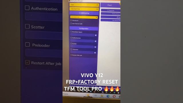 VIVO Y12 FRP+FACTORY RESETTFM TOOL PRO. Удалённая разблокировка  #frp #valerius #tfm