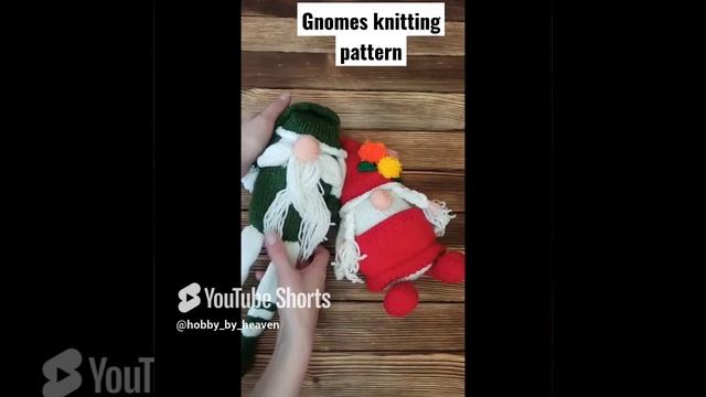 Gnomes knitting pattern. Мастер-класс гномы спицами. Как связать гнома спицами