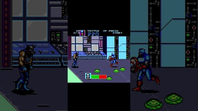 Босс 10 "Скрещенные Кости" Captain America and the Avengers (Sega Mega Drive / Genesis)