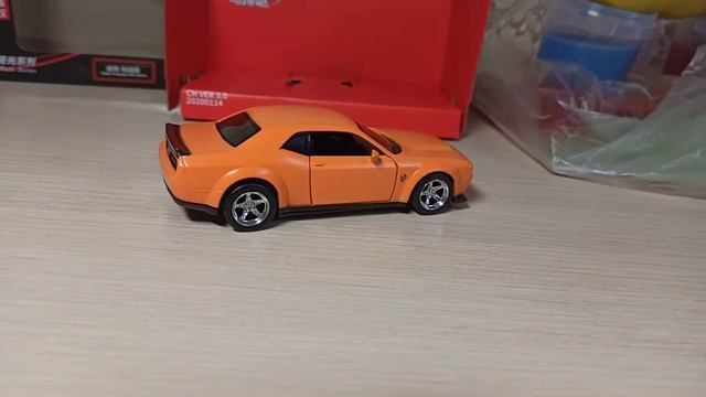 Dodge Challenger 3(III)'2017 SRT Demon Хромдиски.1-32Mobicaro(RMZ City+Uni-Fortune)