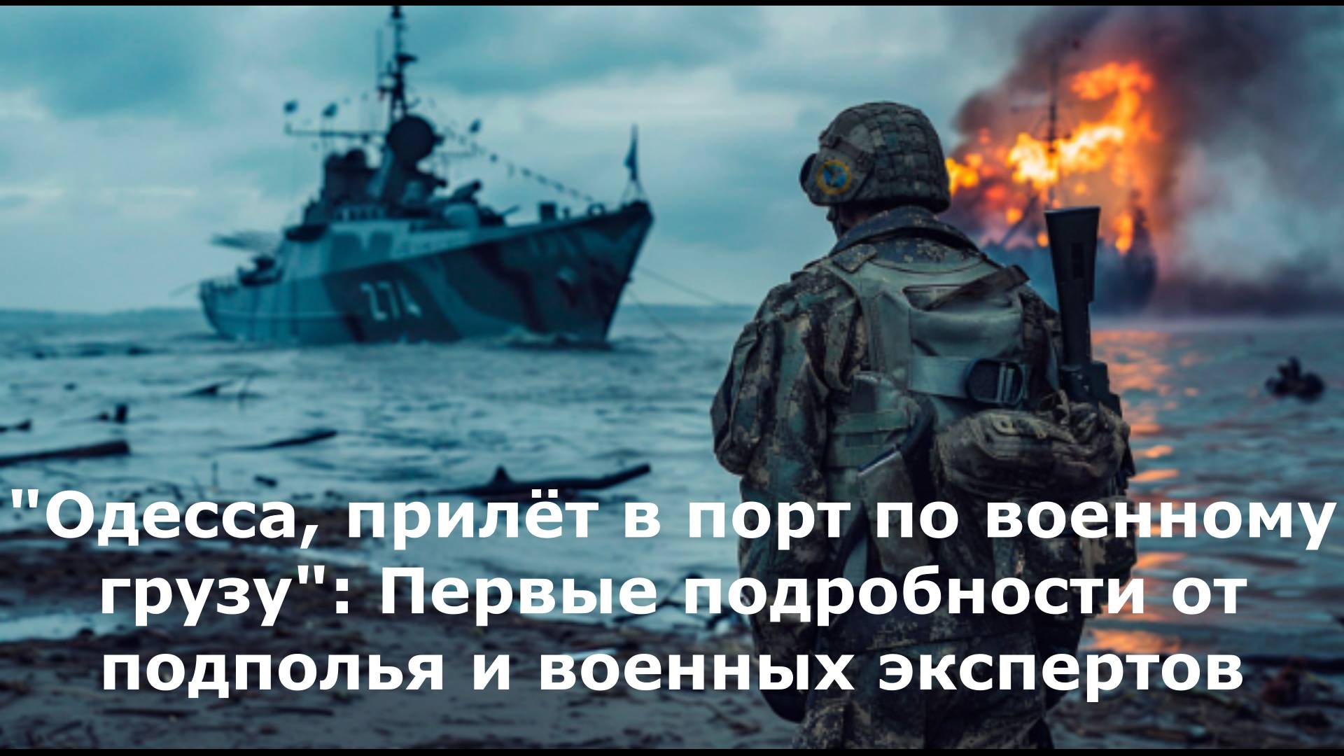 "Одесса, прилёт в порт по военному грузу": Первые подробности от подполья и военных экспертов