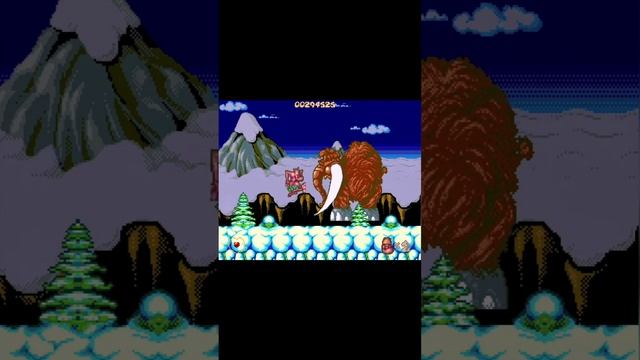 Босс 4 "Шерстистый Мамонт" Chuck Rock (Sega Mega Drive / Genesis)