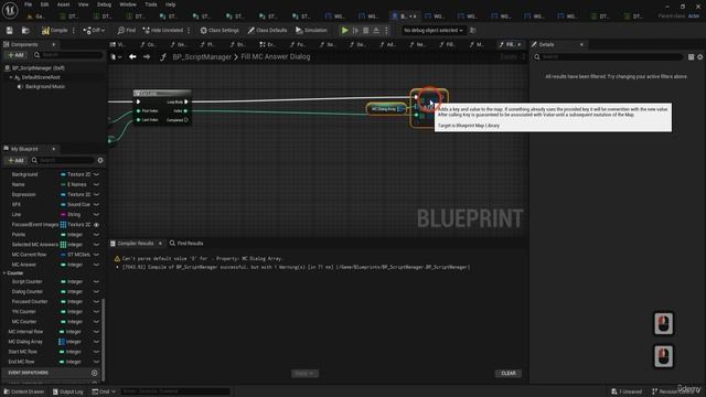 30 - Lesson 29 Utilizing Multiple Choice Data in UE5 Dialogue System Management