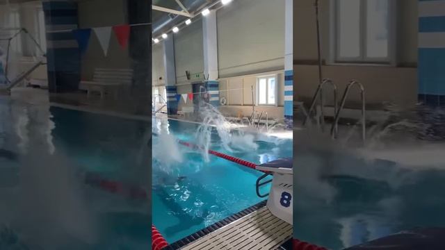 Когда тренер сказал отрабатывать старт #бассейн #тренировка #плавание #swimming #traning