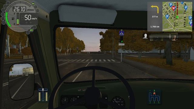 131) City Car Driving 907 м Спортивная - аллея Славы 1.996 км аллея Труда - Плановая