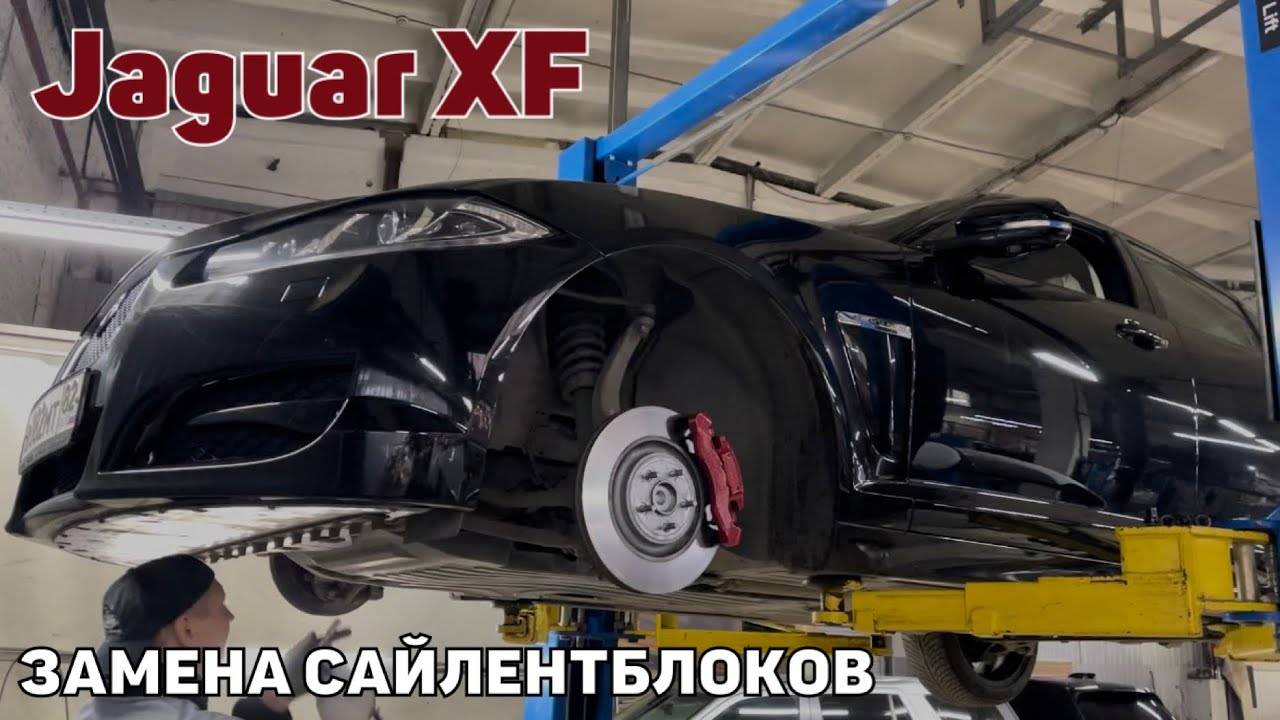 Jaguar XF замена сайлентблоков. Замена сайлентблоков передних рычагов