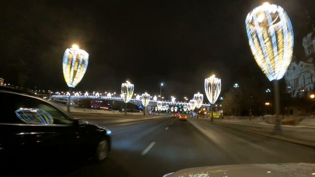 Из Замоскворечья в Тверской район. Поездка по улицам ночной Москвы. Март 2023