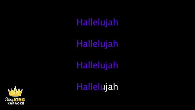 Alexandra Burke - Hallelujah (karaoke version)