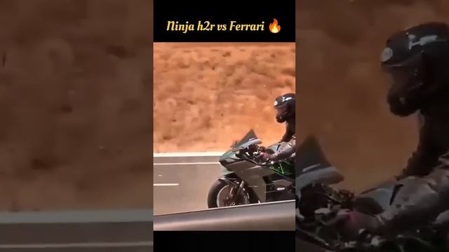 2022 H2r Vs Ferrari 😱🔥 Never underestimate the power of Ninja H2 _short