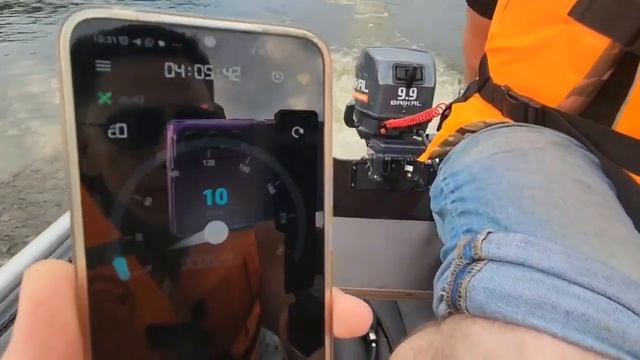 Лодочный мотор BAIKAL 9 9 PRO обзор, замер скорости. Сравнение с обычным 9.9