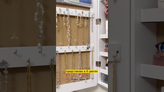Зеркало на дверь с местом хранения