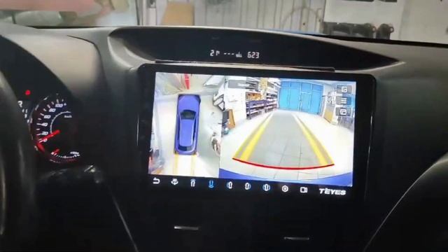 Subaru Forester - Замена штатной магнитолы на Teyes CC3, демонстрация кругового обзора
