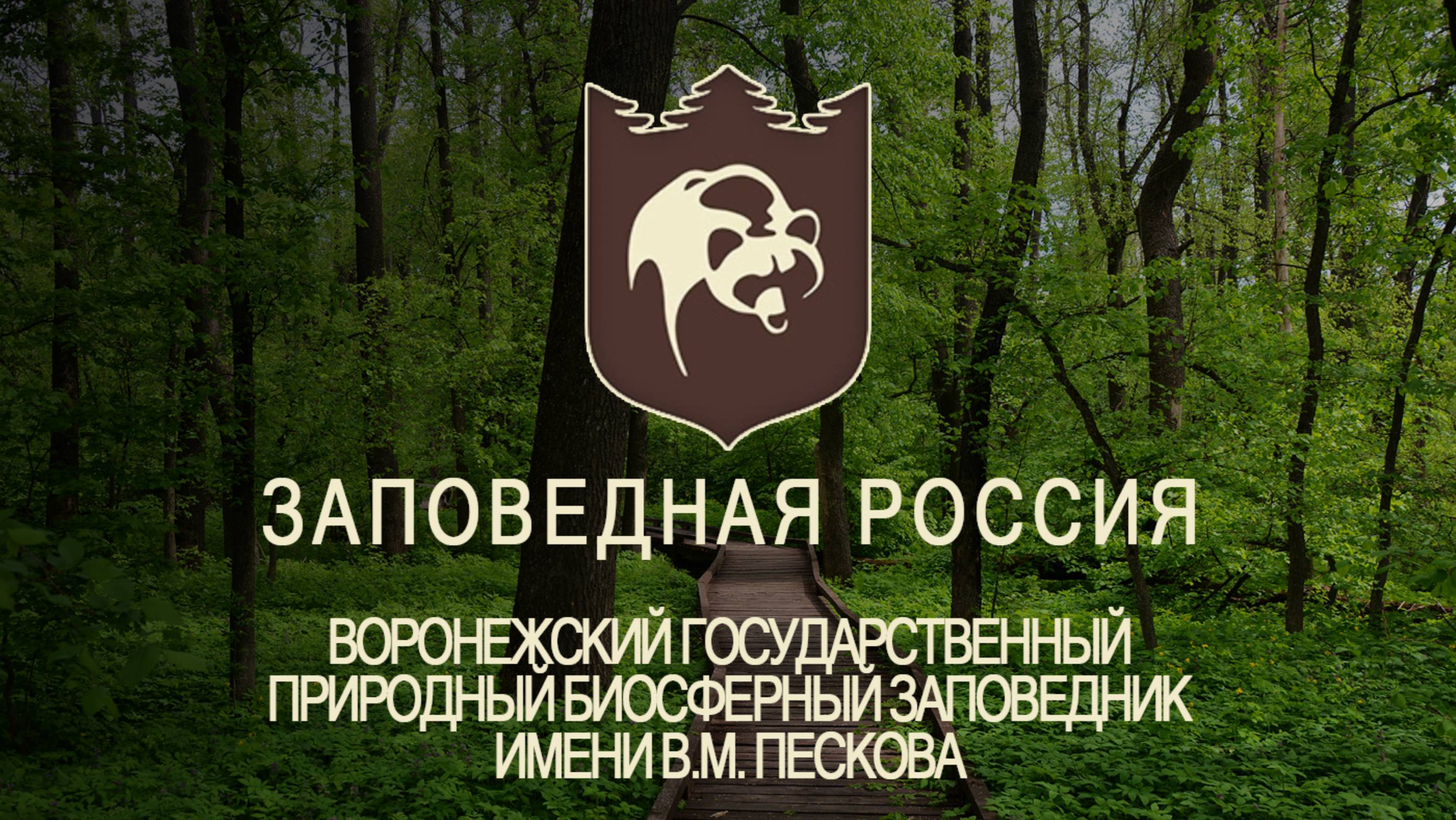 ВОРОНЕЖСКИЙ ГОСУДАРСТВЕННЫЙ ПРИРОДНЫЙ БИОСФЕРНЫЙ ЗАПОВЕДНИК ИМЕНИ В.М. ПЕСКОВА