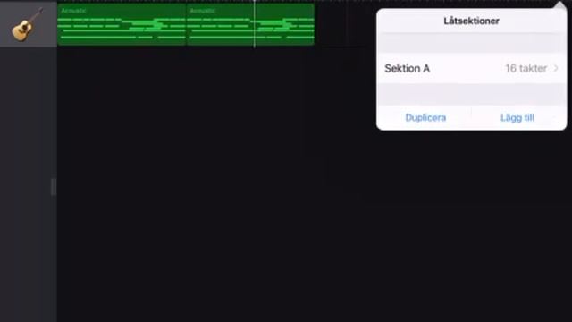 GarageBand iPad grund3 Svenska iOS 11