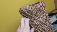 Плетение кашпо в форме кувшина с накладным дном. Часть 3.