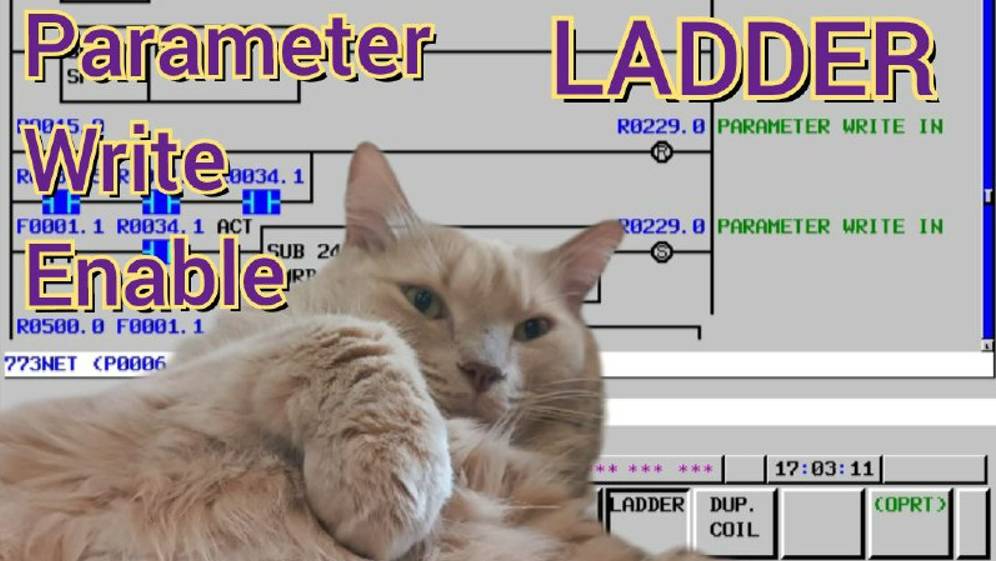 Разрешение на запись параметров в ладдере. PWE Fanuc Ladder.