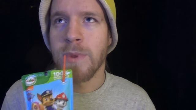 Kristofer Tasting PAW PATROL APPLE JUICE DRINK 100% NATURAL & LOWER IN SUGAR