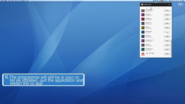 How to install and uninstall adobe creative cloud programs