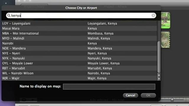 017 Apple iLife iMovie Add animated travel maps