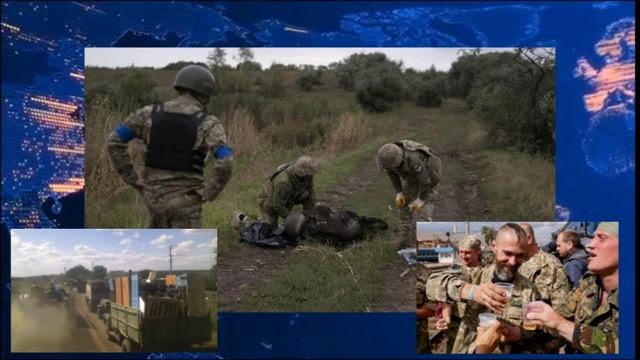 Украинские боевики снимают экипировку со свои сослуживцев  с трупов