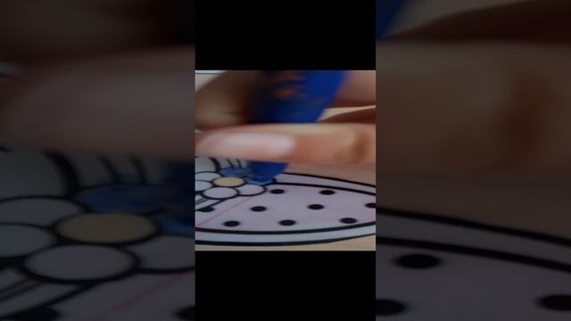 Раскраска щенков фломастерами.