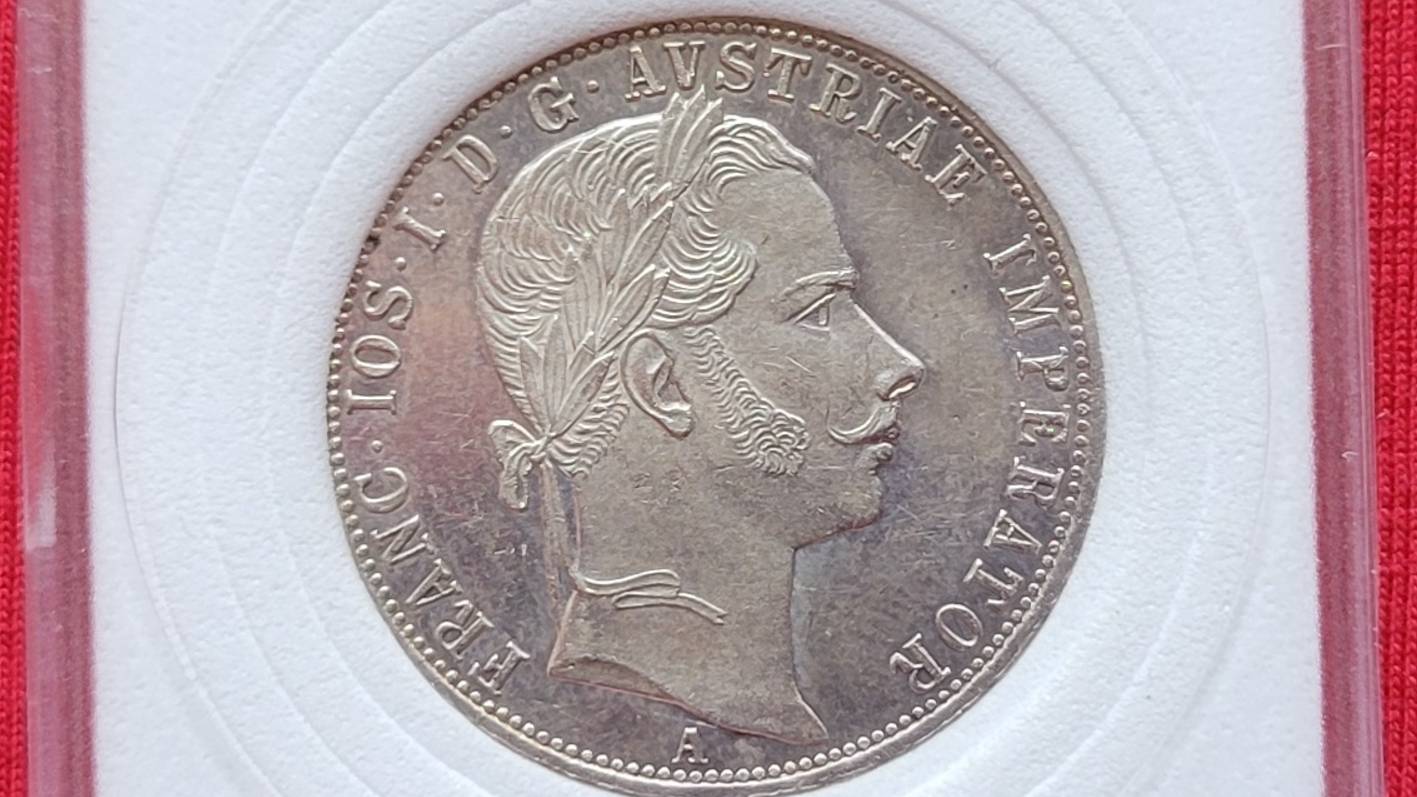 AUSTRIA SILVER FLORIN 1859 (A) ( PL ) Franz Joseph I - Император Франц Иосиф I