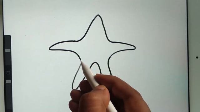 बच्चों के लिए स्टारफिश ड्राइंग/Starfish Drawing For Kids/Рисунок морской звезды/easy Kids Drawing
