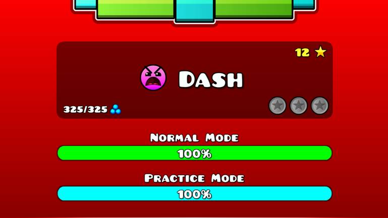 Прохождение уровня "DASH" в GEOMETRY DASH